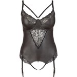 Plus Size Jarretel Body met Stimulerende Parels Cottelli Plus Size Plus Size Jarretel Body met Stimulerende Parels