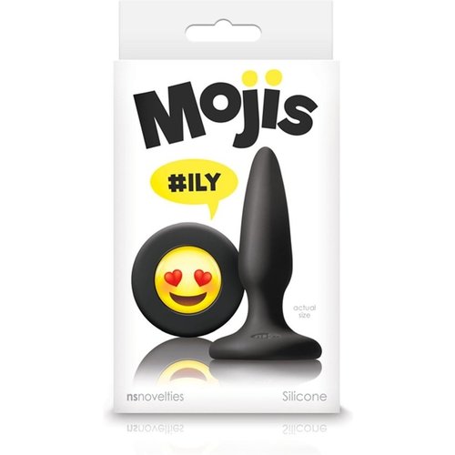 NSnovelties Siliconen Buttplug met Emoji Stop Liefde Small