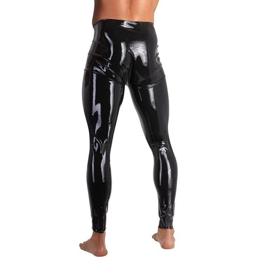 Late X Latex Mannen Legging met Open Kruis Medium