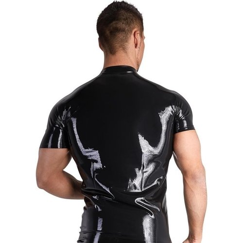 Late X Latex Bodysuit met Open Kruis