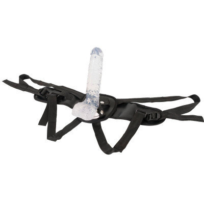 Chrystal Clear Voorbind Dildo met Zuignap