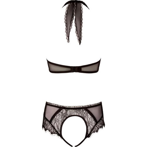 Cottelli Collection Lingerie Body met Kanten Motieven en Handschoenen