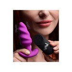 Vibrerende Siliconen Swirl Buttplug Bang! Vibrerende Siliconen Swirl Buttplug