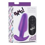 Bang! Vibrerende Siliconen Buttplug Glad