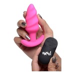 Bang! Vibrating Siliconen Swirl Butt Plug