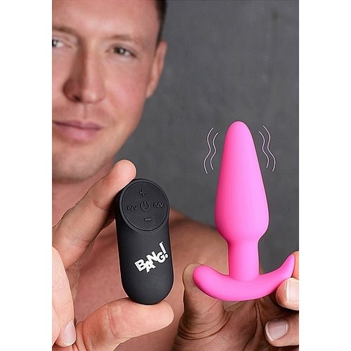 Bang! Vibrerende Siliconen Buttplug Glad