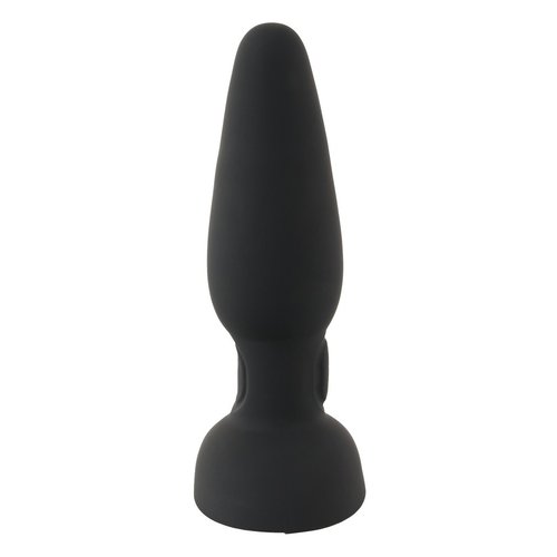 Black Velvets Kloppende Buttplug met Vibratie en Dubbele Motor