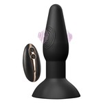 Vibrerende Buttplug met Kloppende Motor Black Velvets Vibrerende Buttplug met Kloppende Motor