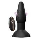 Black Velvets Vibrerende Buttplug met Kloppende Motor