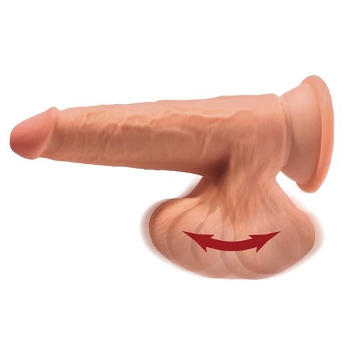 King Cock Triple Density Dildo Zuignap Dildo Zwaaiend Balzak