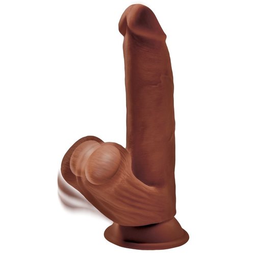 King Cock Realistische Dildo met Zwaaiende Balzak Large