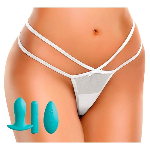 Hookup Elegante G-string met Vibrerende Plug