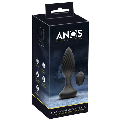 ANOS ANOS Vibrerende Buttplug Luxe Geribbeld