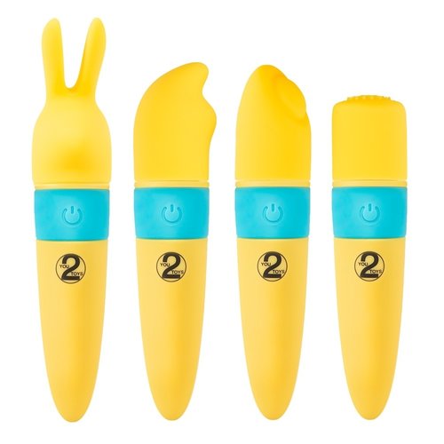 You2Toys Pocket Power Mini Vibrator met Opzetstukken