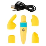 You2Toys Pocket Power Mini Vibrator met Opzetstukken