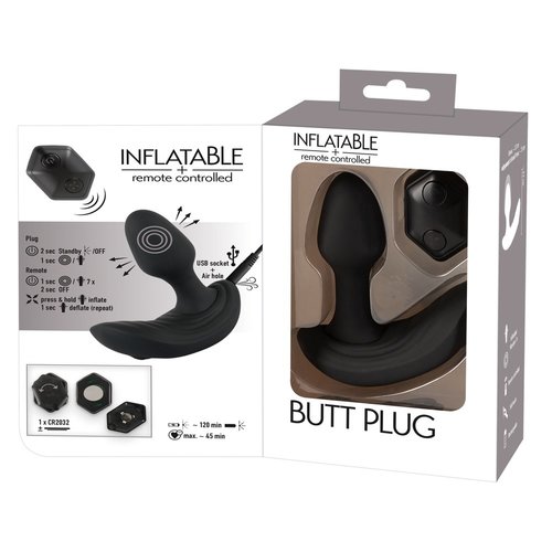 You2Toys Opblaasbare Buttplug met Stimulerende Vibraties