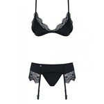 Obsessive Moketta Jarretel Lingerie Set