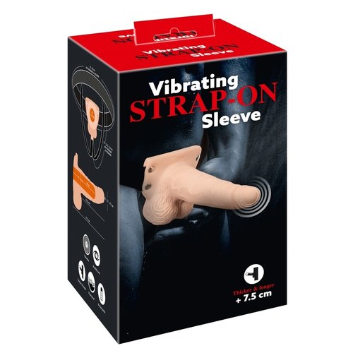 You2Toys Vibrerende Holle Strap-on Sleeve Flexibel