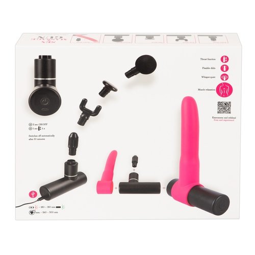 You2Toys Sex & Massage Gun Vibrator met 4 Opzetstukken