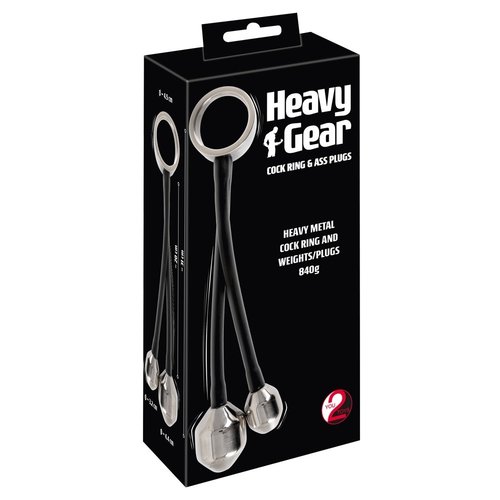 You2Toys Heavy Gear Metalen Cockring met Gewichten