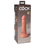 King Cock Dual Density Vibrerende Dildo Elite Small Beige