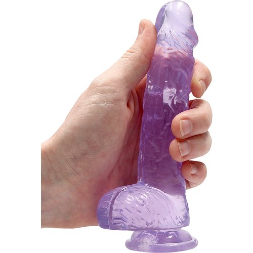 Handful Crystal Clear Transparante Dildo Paars