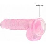 Handful Crystal Clear Transparante Dildo Roze