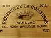 Pauillac Reserve de la Comtesse 2013