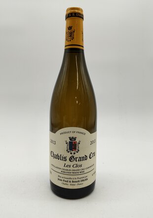 Jean-Paul et Benoit Droin Chablis Clos 2013