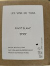 Yura L 'Abeille et le Papillon Pinot Blanc 2022