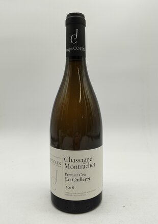 Joseph Colin Chassagne Montrachet En Cailleret 2018