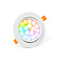 MiBoxer/Mi-Light LED inbyggnadsspot 9W RGB+CCT Ø135 mm riktbar | FUT062