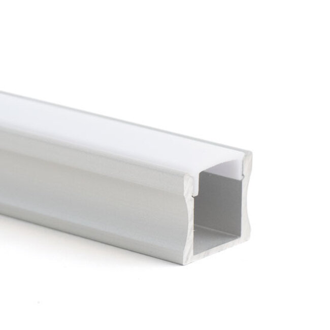 PURPL Aluminiumprofil för LED-list | 1,5m | ytmonterad | 17,5x15 mm
