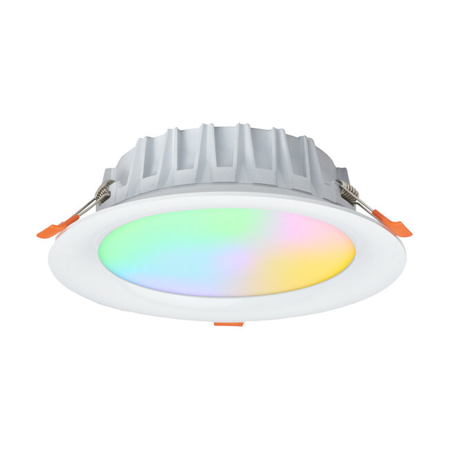 MiBoxer/Mi-Light LED downlight RGB+CCT 18W Ø180 mm rund IP54 | FUT065