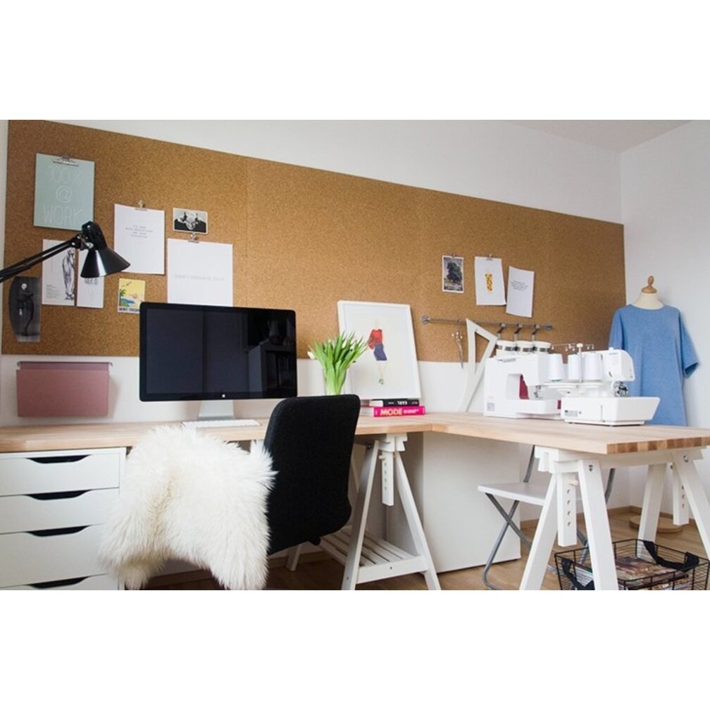 Pinnwand Korkplatte - Selbstklebend - 60 x 90 cm - 8mm Stärke