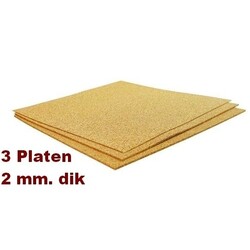 3X Industrie Korkplatten - 60 x 90 cm - 2mm Stärke