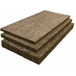 Expandierte Korkplatten - SCHWARZBRAUN - 100 x 50 cm - 20mm Stärke