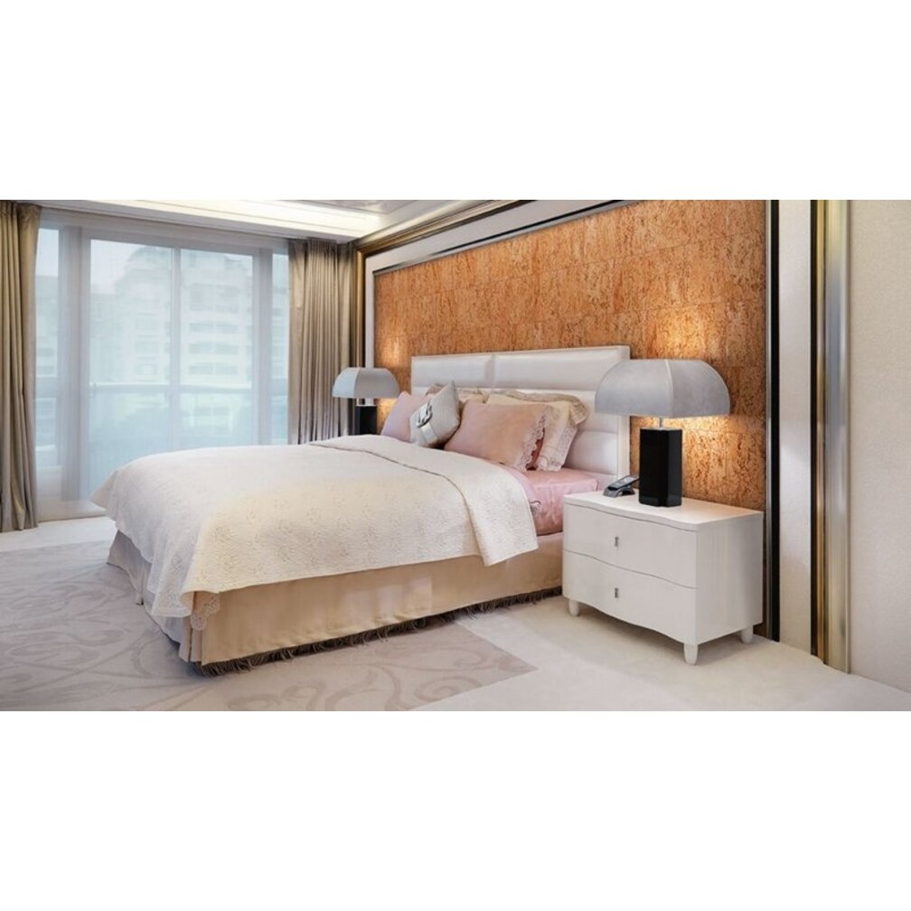 Wandkork - Fiord - 60 x 30 cm - 3mm Stärke - GEWACHST - PRO QM