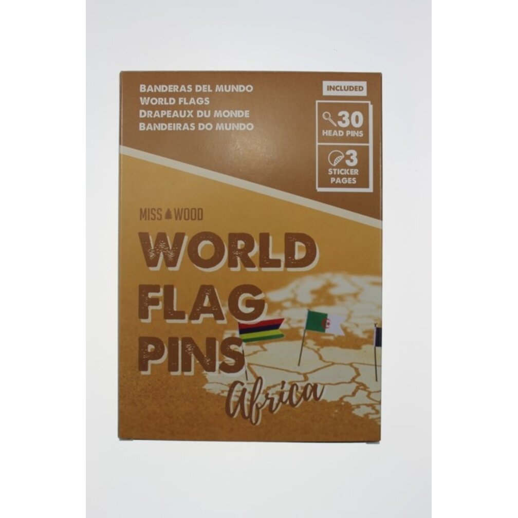 Flaggen-Pins, Fahnen-Pins - AFRIKA - 25 Stück