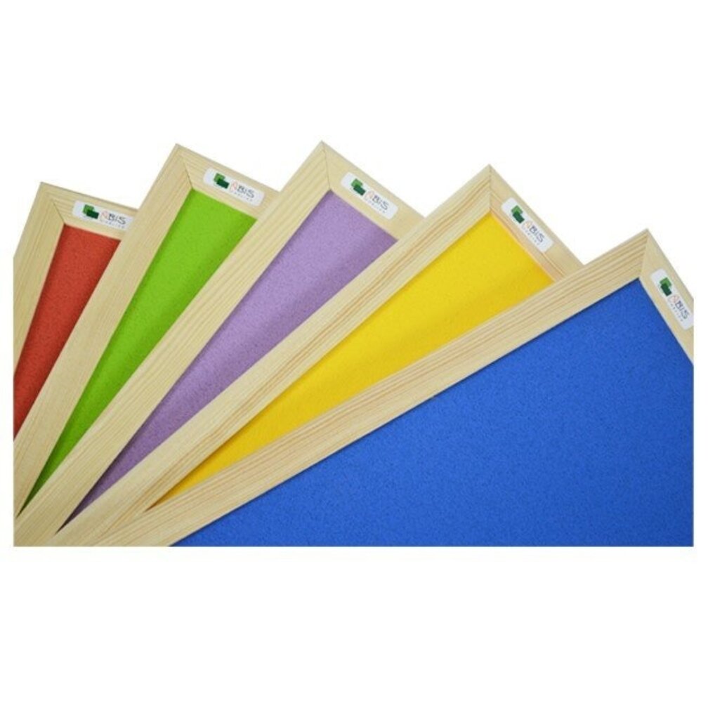 Korkpinnwand - Holzrahmen - 120 x 90 cm - BLAU