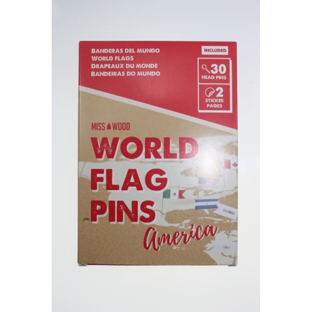 Flaggen-Pins, Fahnen-Pins - AMERIKA - 25 Stück