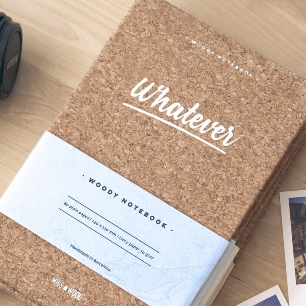 Kork-Notitzbuch WHATEVER