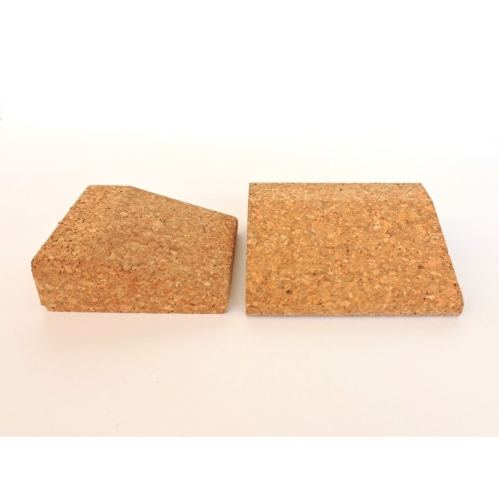 Yogablock WEDGE, Keilform aus Kork für Yoga - 100 x 90 x 30 mm