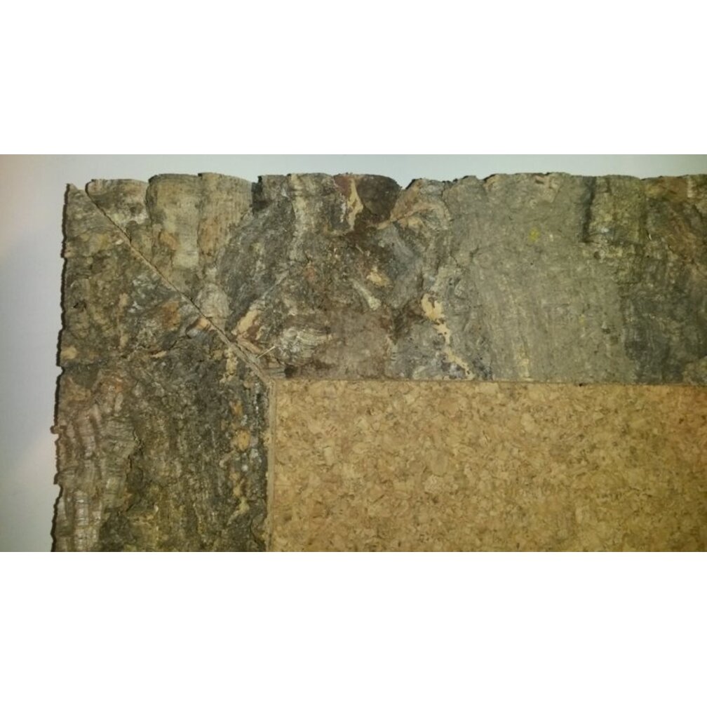 Korkpinnwand 8 mm 60 x 90 mit robusten Rahmen aus Korkrinden
