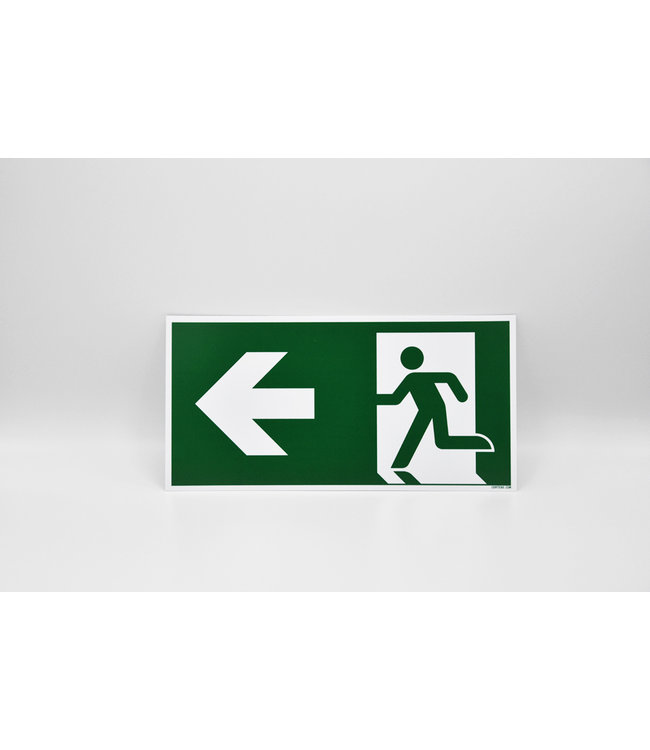 Picto Promo Pictogram nooduitgang links - kunststof