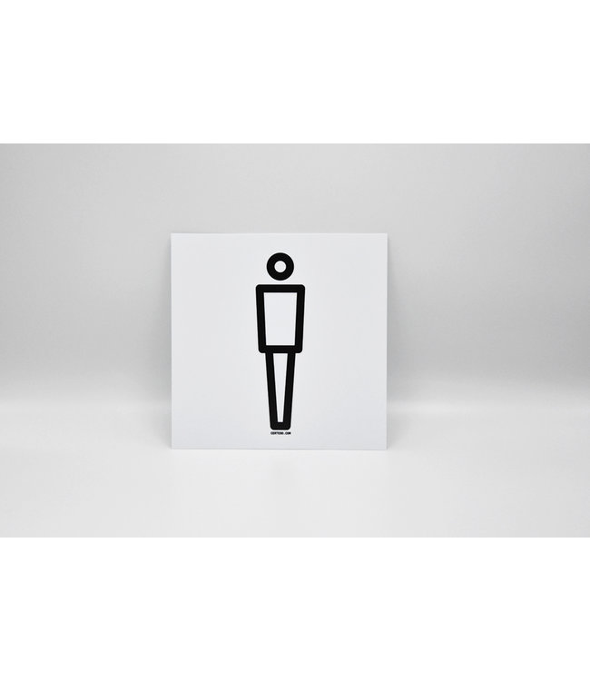 Picto Promo Pictogramme toilettes hommes avec icône