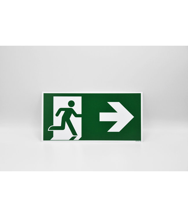 Picto Promo Pictogramme sortie de secours droite - plastique