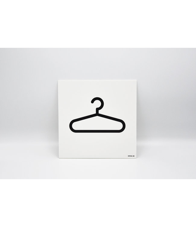 Picto Promo Pictogram vestiaire icoon kapstok - kunststof