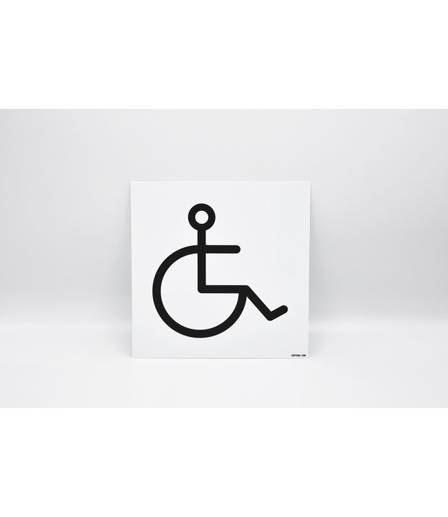 Picto Promo Pictogramme toilettes pour handicapés avec icône