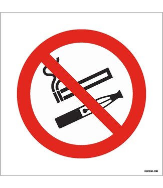 Pictogram verbod roken en vapen